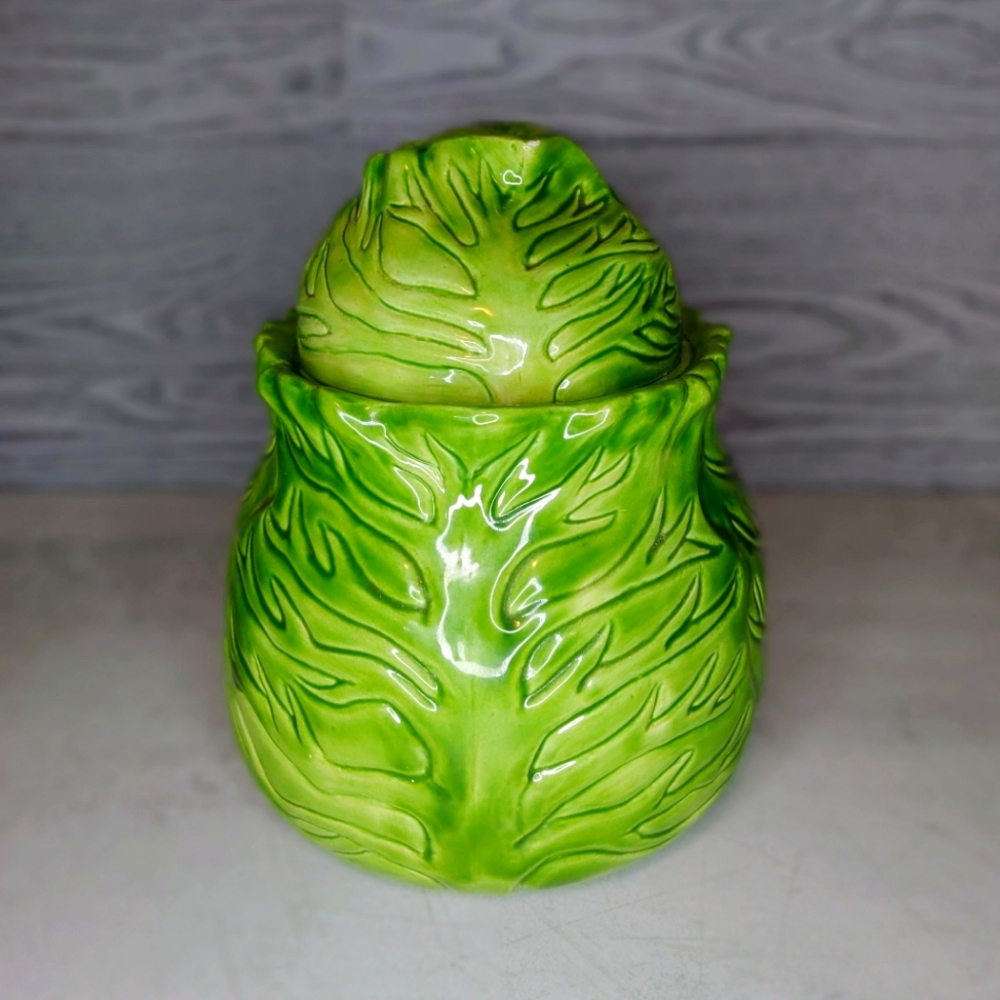 Cabbage cookie jar